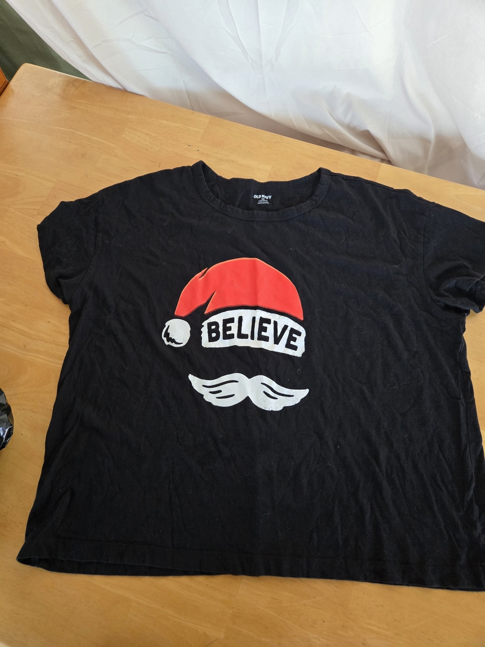 Old Navy Kids' Black 'Believe' Holiday Graphic Tee